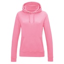 Bluza Damska Klasyczna Czesana Bawełniana JH001F - Candyfloss Pink