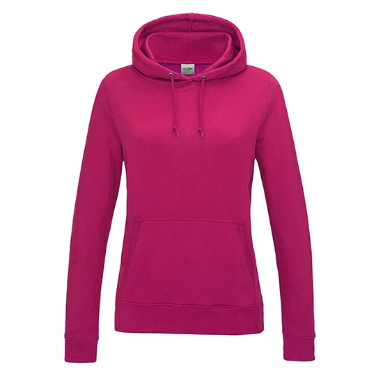 Bluza Damska Klasyczna Czesana Bawelniana JH001F - Hot Pink