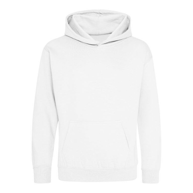 Bluza Dziecięca Klasyczna Czesana z Kapturem JH001K - Arctic White