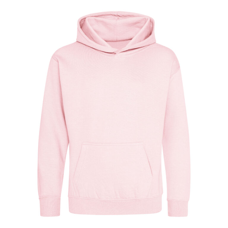 Bluza Dziecięca Klasyczna Czesana z Kapturem JH001K - Baby Pink