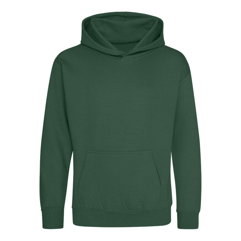 Bluza Dziecięca Klasyczna Czesana z Kapturem JH001K - Bottle Green