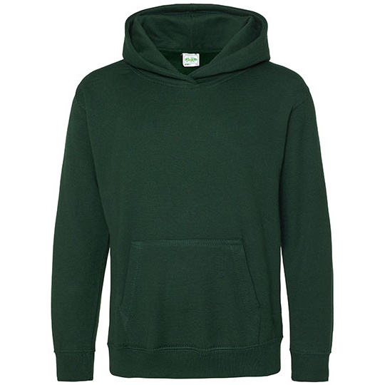Bluza Dziecieca Klasyczna Czesana z Kapturem JH001K - Bottle Green