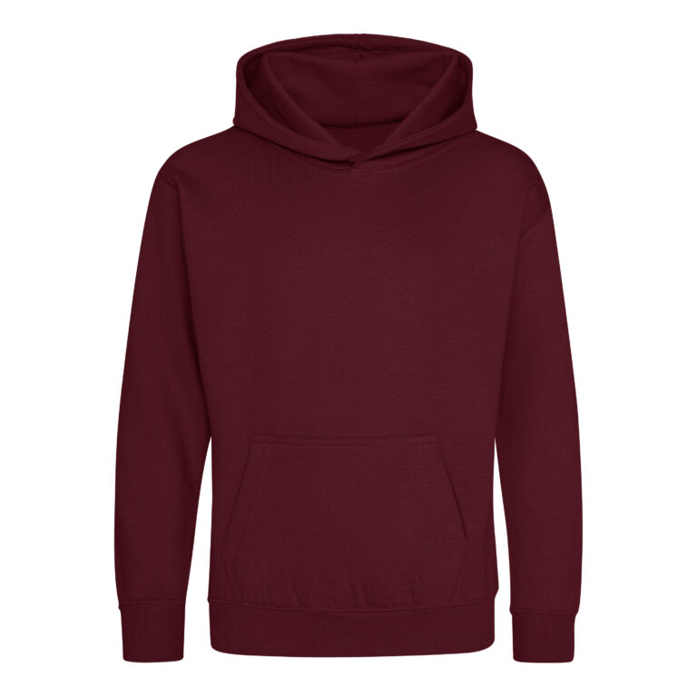 Bluza Dziecięca Klasyczna Czesana z Kapturem JH001K - Burgundy
