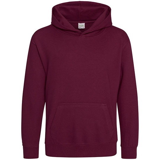 Bluza Dziecieca Klasyczna Czesana z Kapturem JH001K - Burgundy