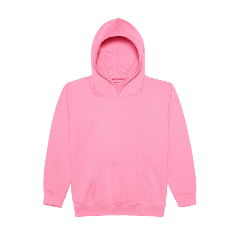 Bluza Dziecięca Klasyczna Czesana z Kapturem JH001K - Candyfloss Pink
