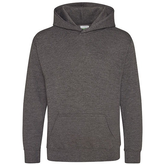 Bluza Dziecieca Klasyczna Czesana z Kapturem JH001K - Charcoal (Heather)