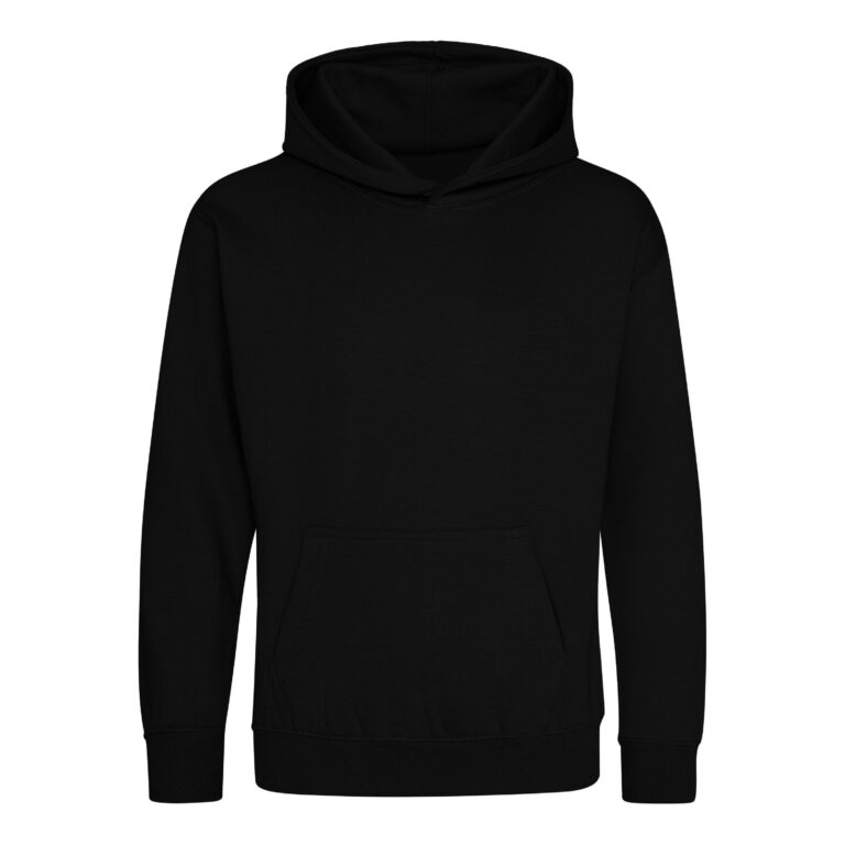 Bluza Dziecięca Klasyczna Czesana z Kapturem JH001K - Deep Black