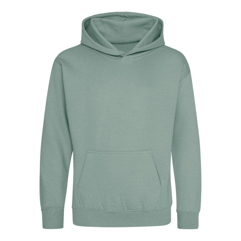 Bluza Dziecięca Klasyczna Czesana z Kapturem JH001K - Dusty Green