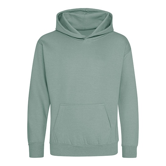 Bluza Dziecieca Klasyczna Czesana z Kapturem JH001K - Dusty Green