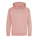 Bluza Dziecięca Klasyczna Czesana z Kapturem JH001K - Dusty Pink