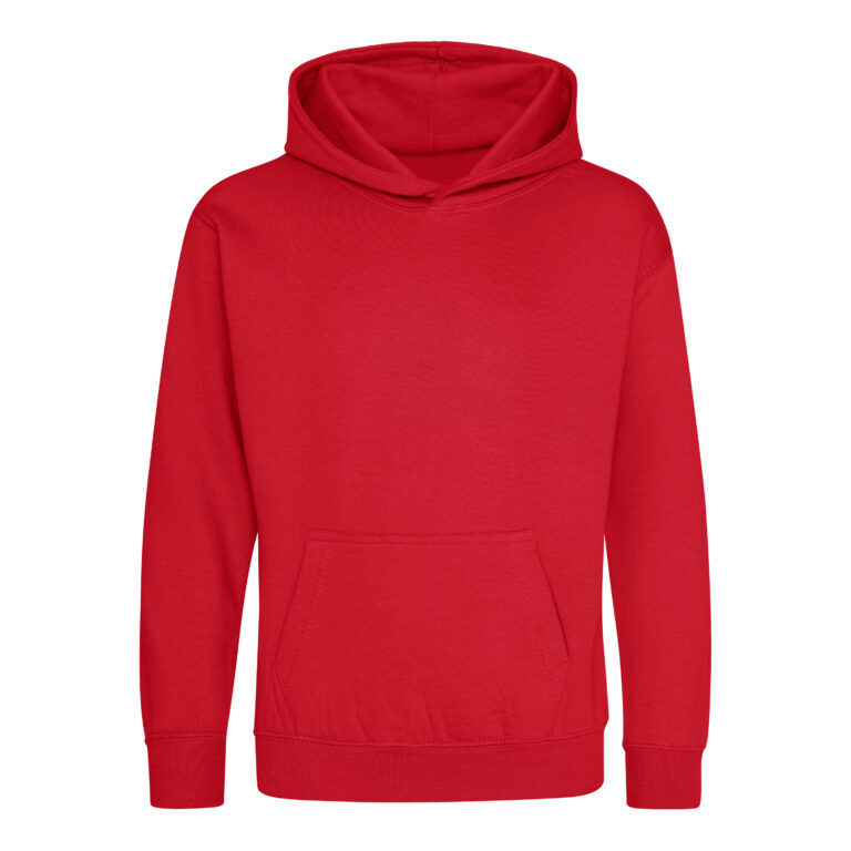 Bluza Dziecięca Klasyczna Czesana z Kapturem JH001K - Fire Red