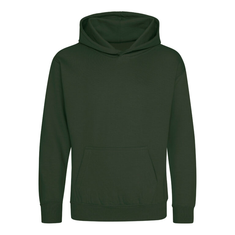Bluza Dziecięca Klasyczna Czesana z Kapturem JH001K - Forest Green