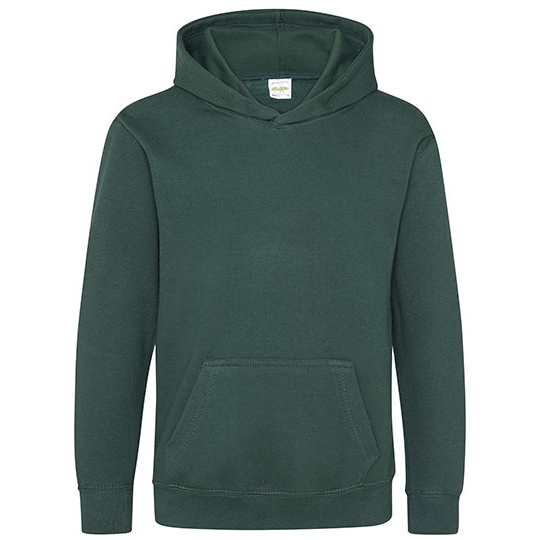Bluza Dziecieca Klasyczna Czesana z Kapturem JH001K - Forest Green