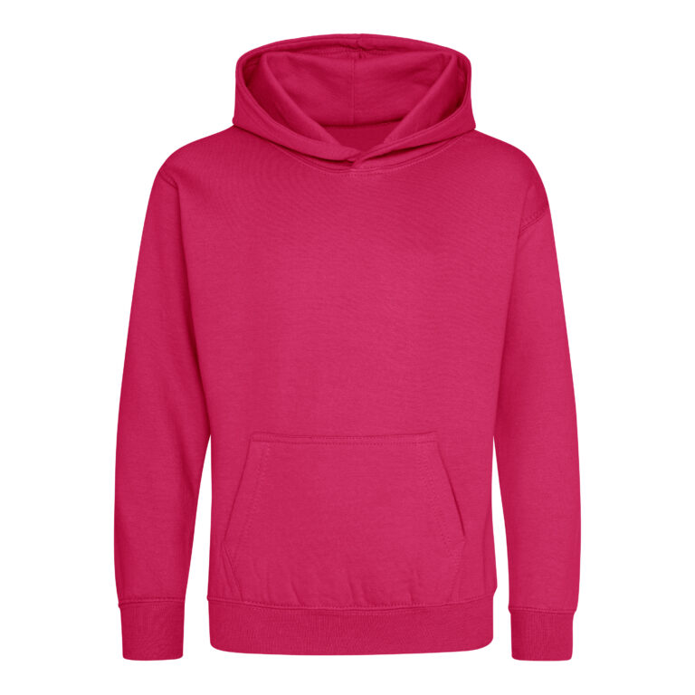 Bluza Dziecięca Klasyczna Czesana z Kapturem JH001K - Hot Pink