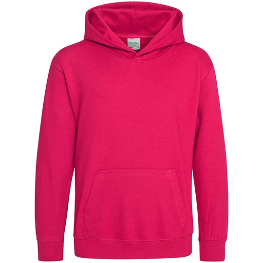 Bluza Dziecieca Klasyczna Czesana z Kapturem JH001K - Hot Pink