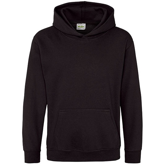Bluza Dziecieca Klasyczna Czesana z Kapturem JH001K - Jet Black