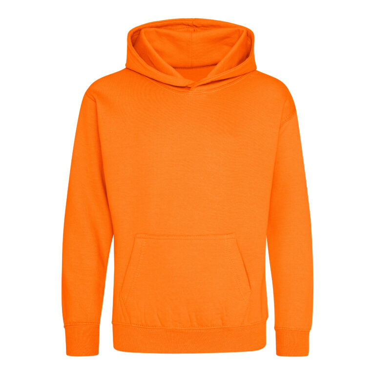 Bluza Dziecięca Klasyczna Czesana z Kapturem JH001K - Orange Crush
