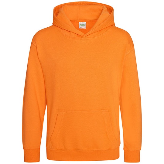 Bluza Dziecieca Klasyczna Czesana z Kapturem JH001K - Orange Crush