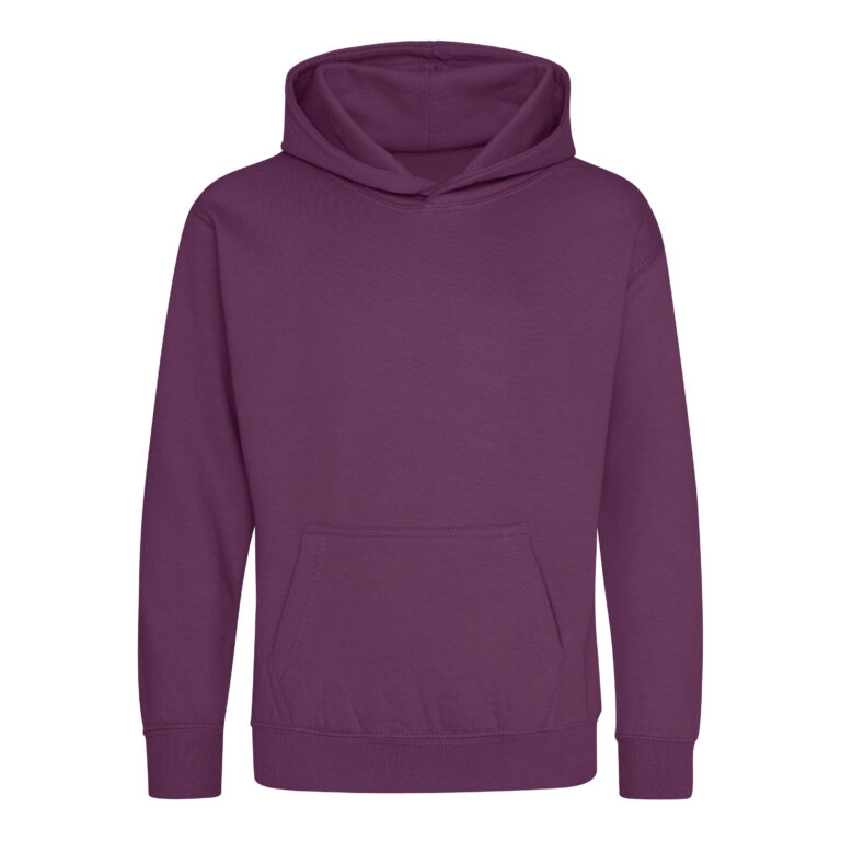 Bluza Dziecięca Klasyczna Czesana z Kapturem JH001K - Plum