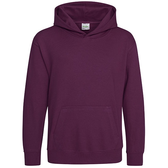 Bluza Dziecieca Klasyczna Czesana z Kapturem JH001K - Plum