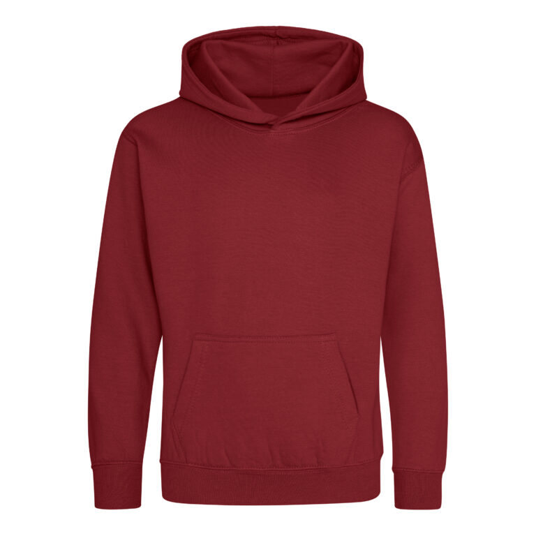 Bluza Dziecięca Klasyczna Czesana z Kapturem JH001K - Red Hot Chilli