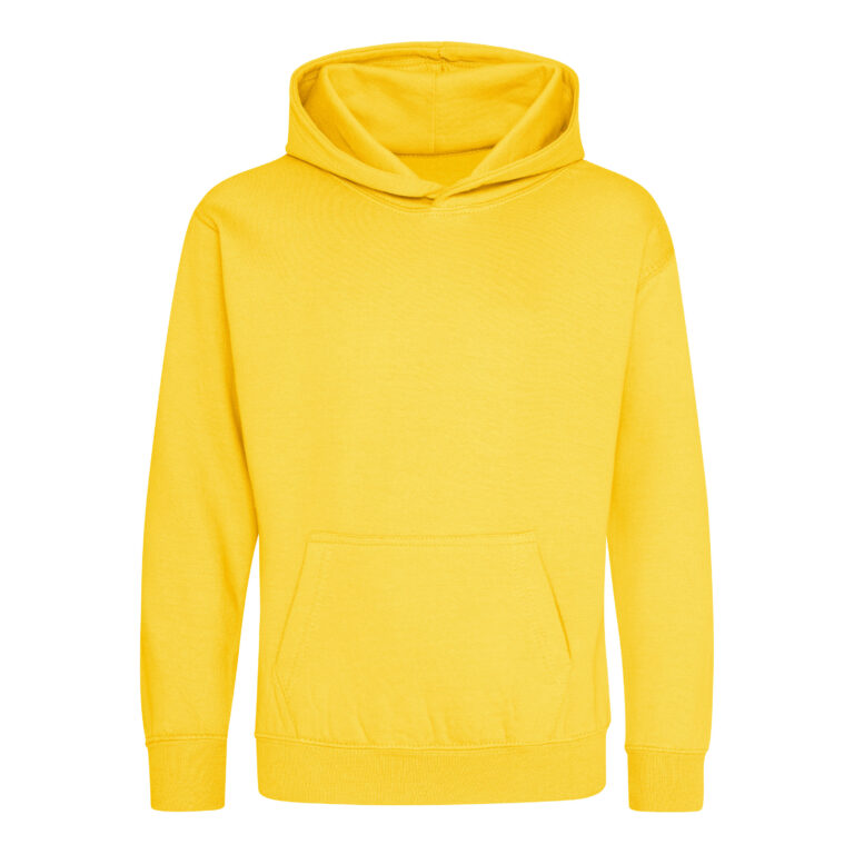 Bluza Dziecięca Klasyczna Czesana z Kapturem JH001K - Sun Yellow