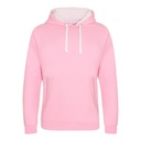 Bluza Klasyczna Bawełniana Czesana JH003 - Baby Pink & Arctic White