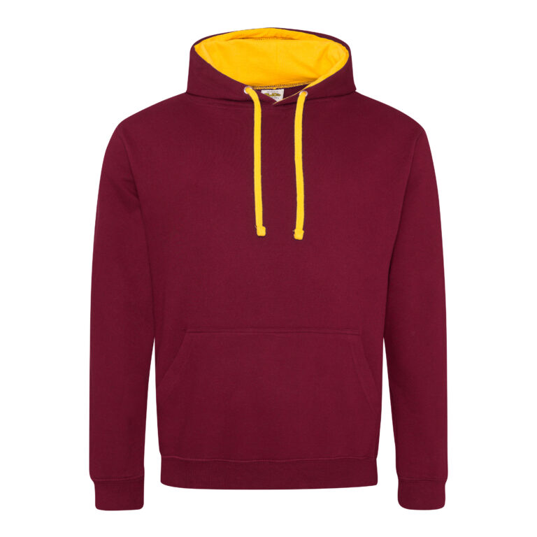 Bluza Klasyczna Bawełniana Czesana JH003 - Burgundy & Gold