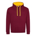Bluza Klasyczna Bawełniana Czesana JH003 - Burgundy & Gold
