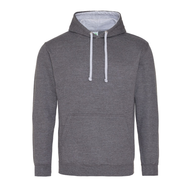 Bluza Klasyczna Bawełniana Czesana JH003 - Charcoal (Heather) & Heather Grey