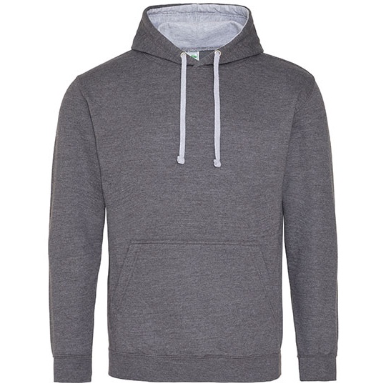 Bluza Klasyczna Bawelniana Czesana JH003 - Charcoal (Heather) & Heather Grey