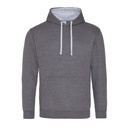 Bluza Klasyczna Bawełniana Czesana JH003 - Charcoal (Heather) & Heather Grey