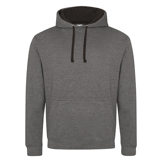 Bluza Klasyczna Bawelniana Czesana JH003 - Charcoal (Heather) & Jet Black