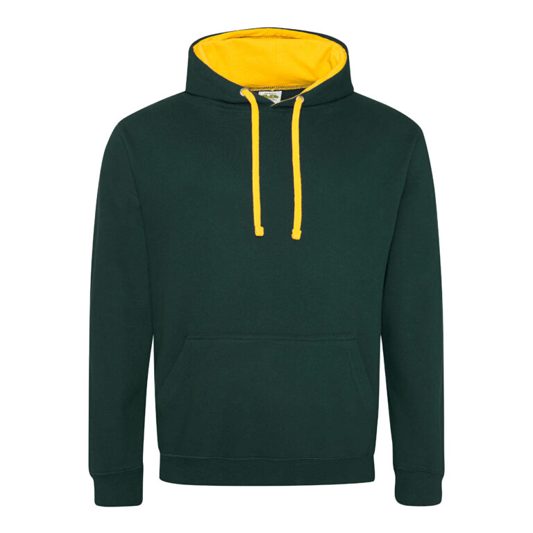 Bluza Klasyczna Bawełniana Czesana JH003 - Forest Green & Gold