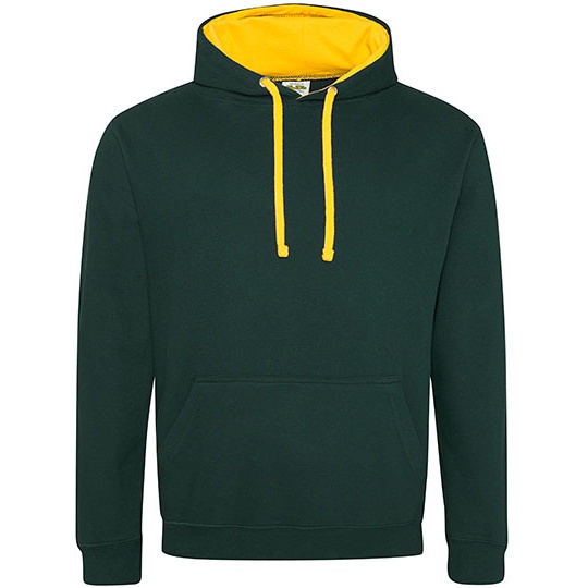 Bluza Klasyczna Bawelniana Czesana JH003 - Forest Green & Gold