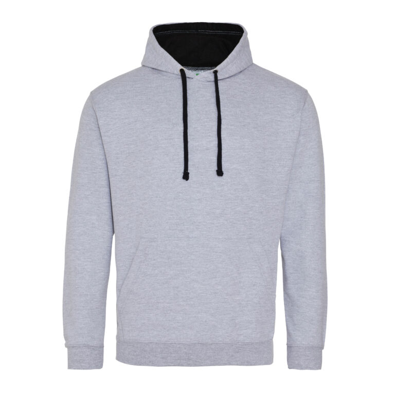 Bluza Klasyczna Bawełniana Czesana JH003 - Heather Grey & Jet Black