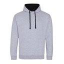 Bluza Klasyczna Bawełniana Czesana JH003 - Heather Grey & Jet Black