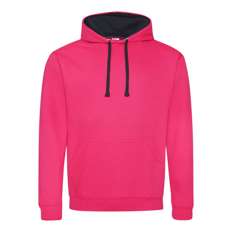 Bluza Klasyczna Bawełniana Czesana JH003 - Hot Pink & French Navy