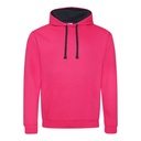 Bluza Klasyczna Bawełniana Czesana JH003 - Hot Pink & French Navy
