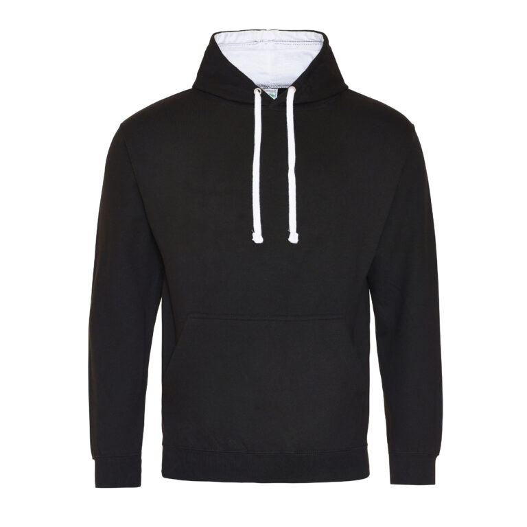 Bluza Klasyczna Bawełniana Czesana JH003 - Jet Black & Arctic White