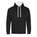 Bluza Klasyczna Bawełniana Czesana JH003 - Jet Black & Arctic White