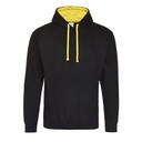 Bluza Klasyczna Bawełniana Czesana JH003 - Jet Black & Sun Yellow