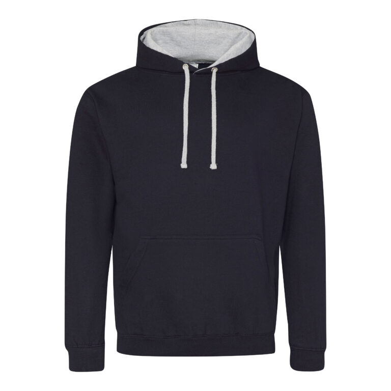 Bluza Klasyczna Bawełniana Czesana JH003 - New French Navy & Heather Grey