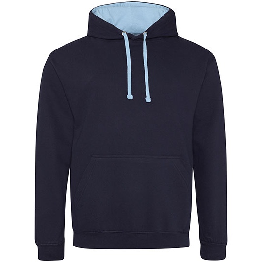 Bluza Klasyczna Bawelniana Czesana JH003 - New French Navy & Sky Blue