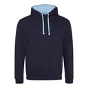 Bluza Klasyczna Bawełniana Czesana JH003 - New French Navy & Sky Blue