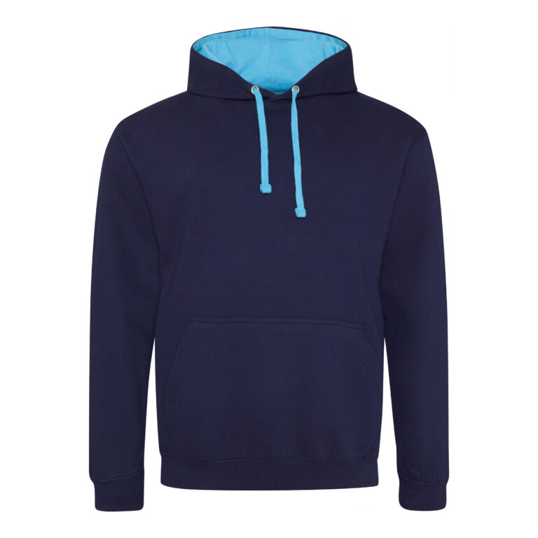 Bluza Klasyczna Bawełniana Czesana JH003 - Oxford Navy & Hawaiian Blue