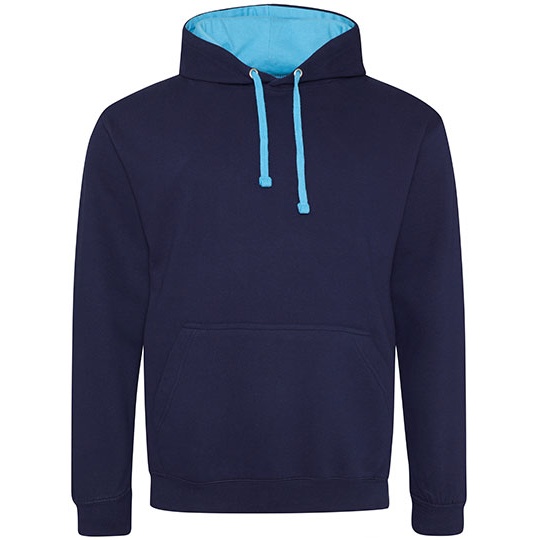 Bluza Klasyczna Bawelniana Czesana JH003 - Oxford Navy & Hawaiian Blue