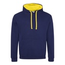Bluza Klasyczna Bawełniana Czesana JH003 - Oxford Navy & Sun Yellow