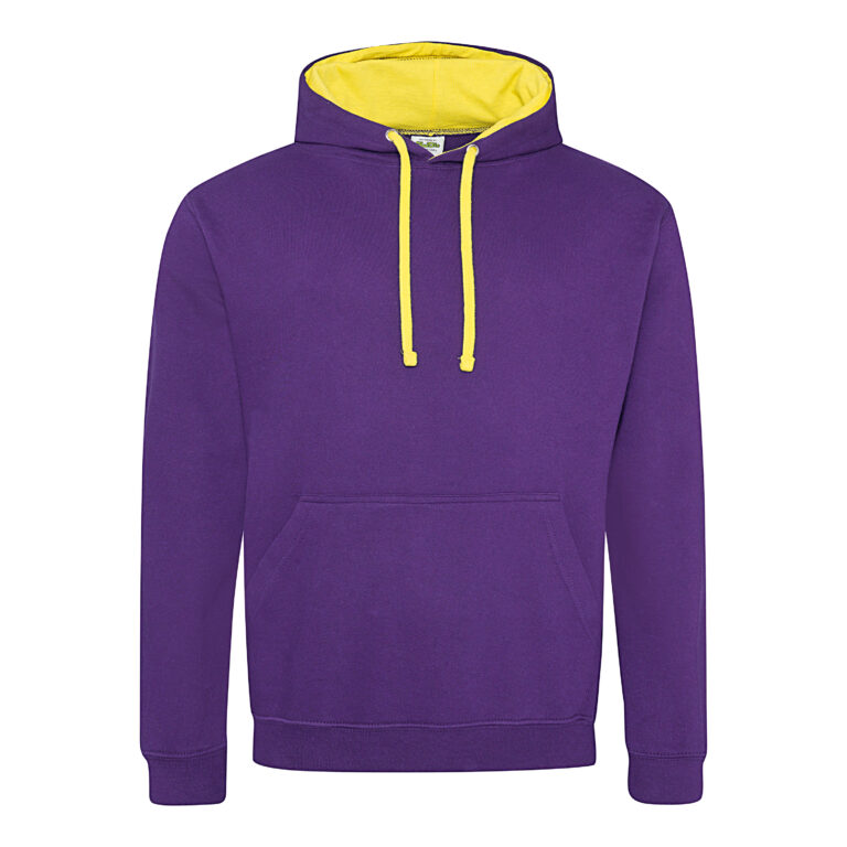 Bluza Klasyczna Bawełniana Czesana JH003 - Purple & Sun Yellow