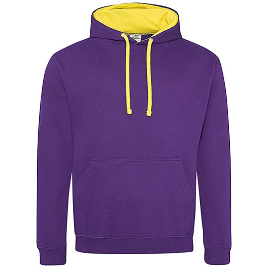 Bluza Klasyczna Bawelniana Czesana JH003 - Purple & Sun Yellow